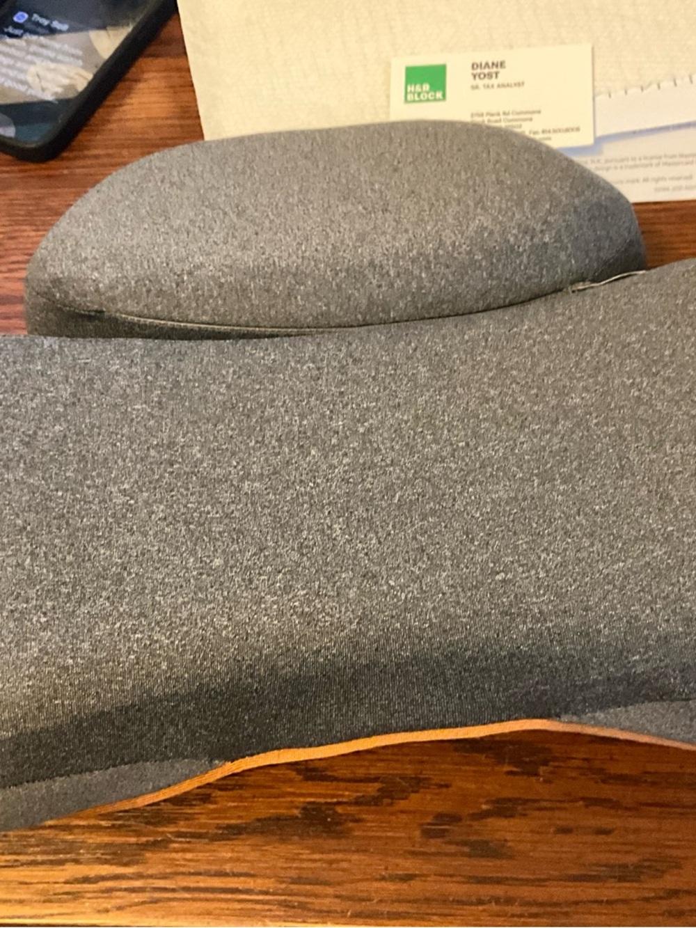 Brown Leather-Look Heated Neck/Back Massager with USB